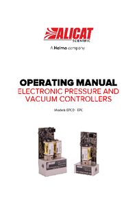 Thumbnail of document Manual - EPC-Series: OEM Electronic Pressure Controllers